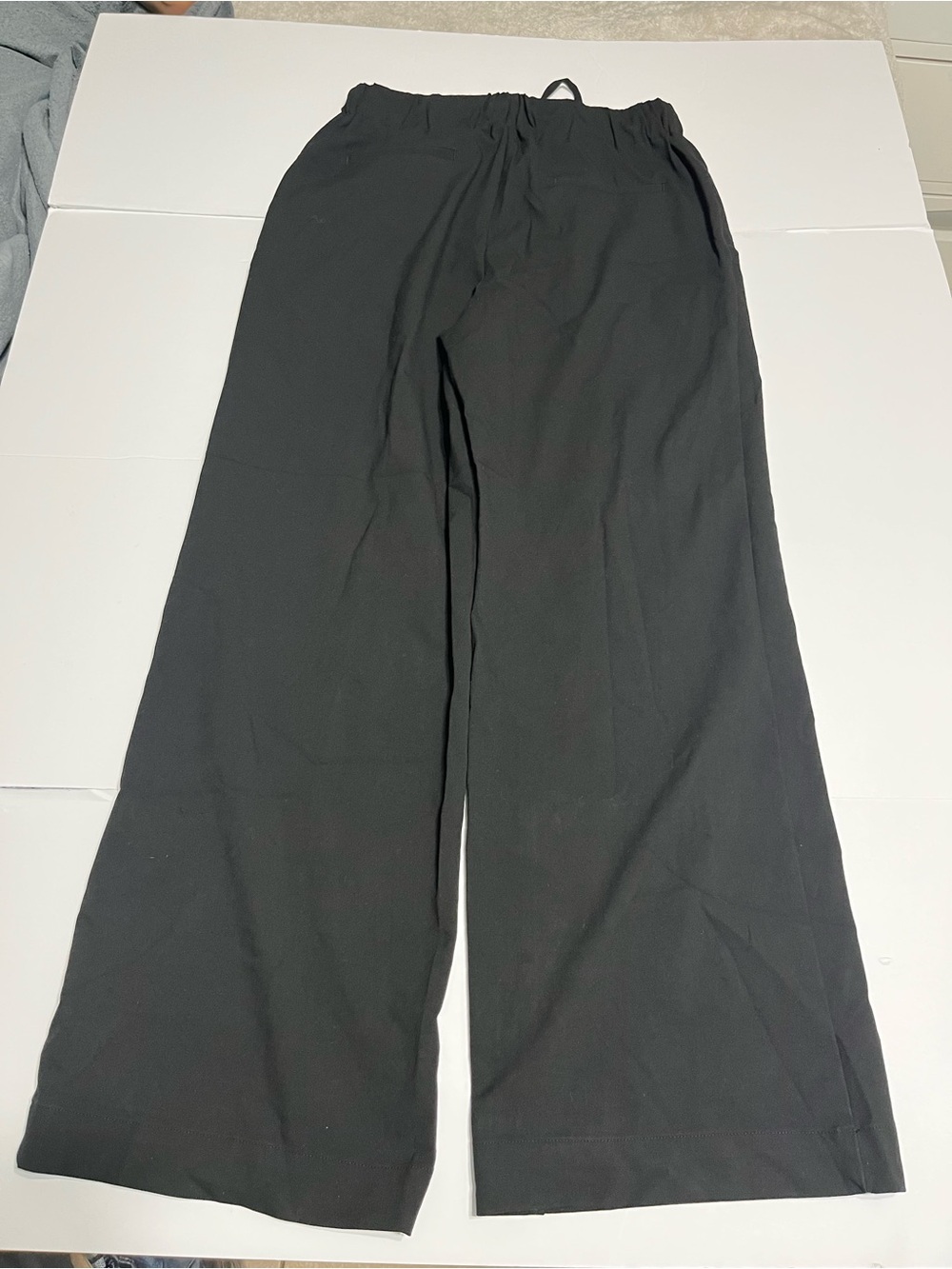 Rachel Zoe Black Wide-Leg Pull-On Trousers